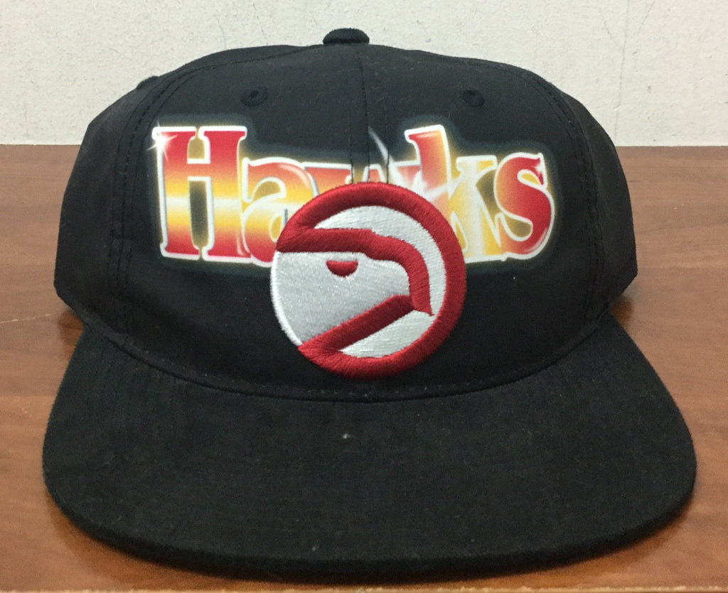 Mitchell & Ness Black NBA Atlanta Hawks Airbrush Snapback Hat - OSFA