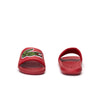 Men's Lacoste Oversized Croco Slides Red/Green (7-38CMA0073 T2Q)