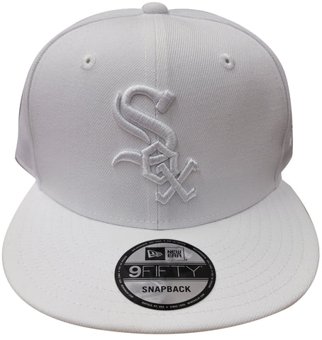 New Era 9Fifty White/White MLB Chicago White Sox Custom Snapback (70322623) - OSFM