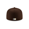 Men's New Era 59Fifty San Diego Padres Brown/Yellow Auth. Collection Fitted (70538424)