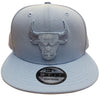 Men's New Era 9Fifty Sky Blue/Sky Blue NBA Chicago Bulls Custom Snapback (70589022) - OSFA