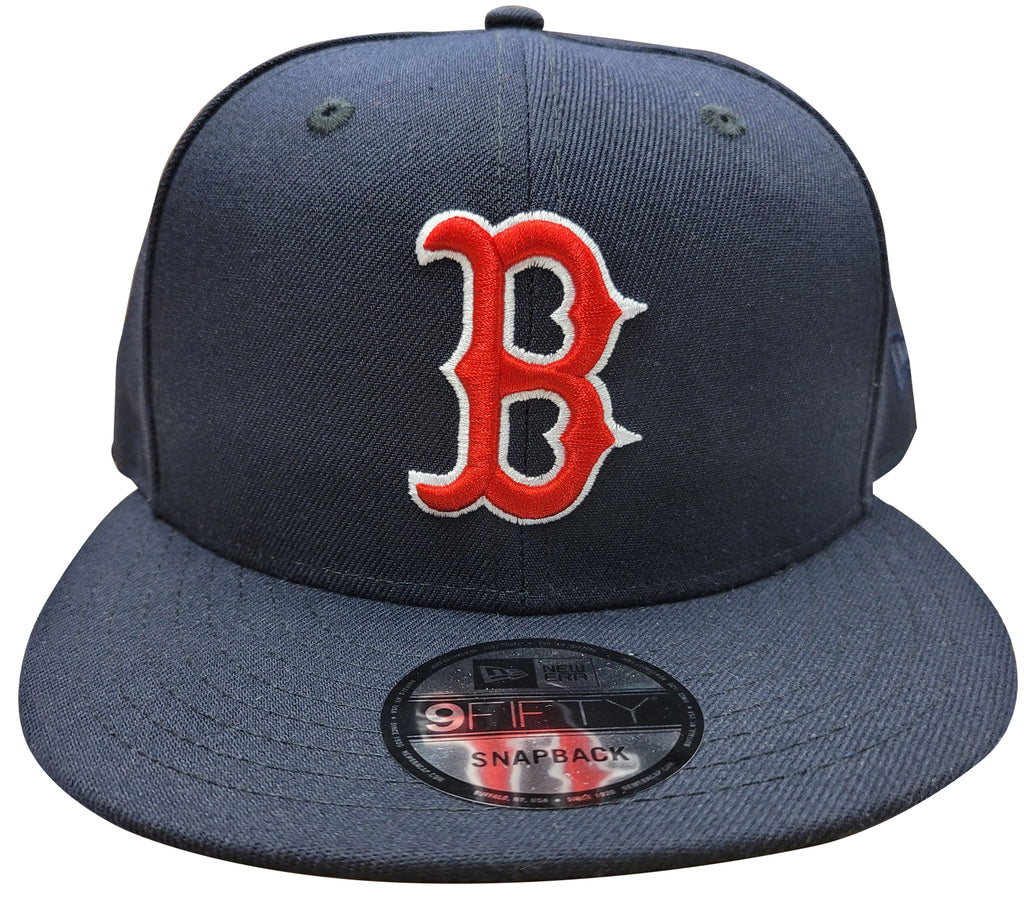 Men's New Era 9Fifty Boston Red Sox Navy Blue/Red/White MLB Custom Snapback (70628376) - OSFA