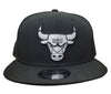 New Era 9Fifty Black/White NBA Chicago Bulls Custom Snapback (70632641) - OSFM