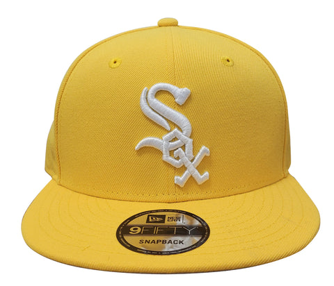New Era 9Fifty Canary Yellow MLB Chicago White Sox Custom Snapback (70632650) - OSFM