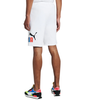 Men's Puma White Big Fleece Logo 10 Shorts