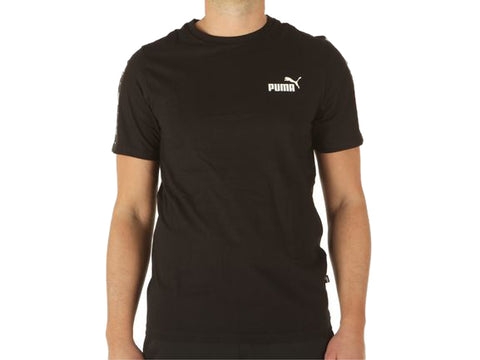 Men's Puma Black ESS+ Tape T-Shirt