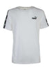 Men's Puma White ESS+ Tape T-Shirt