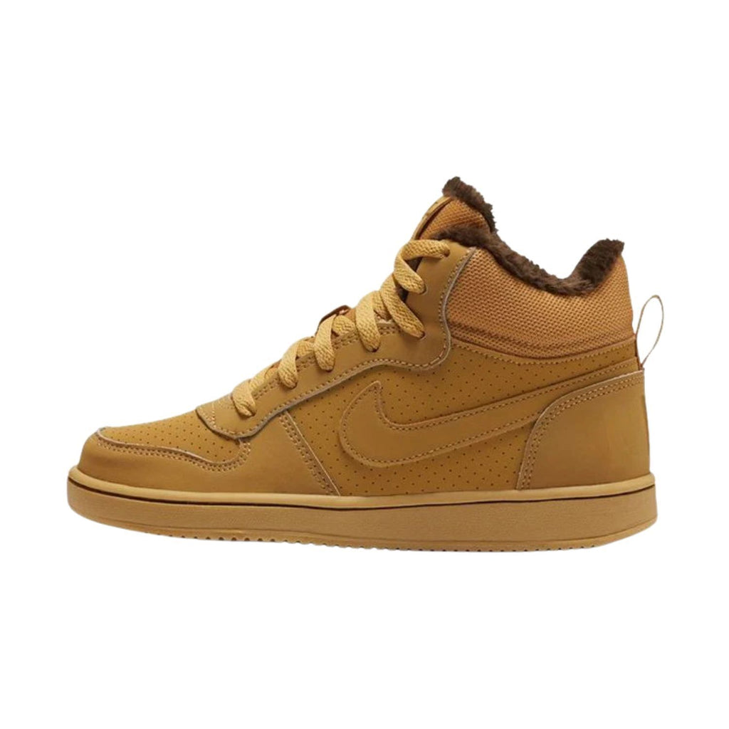 Big Kid's Nike Court Borough Mid WNTR Haystack/Haystack (AA3458 700)