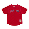 Mitchell & Ness Red MLB Boston Red Sox David Ortiz 2004 Button Front Jersey