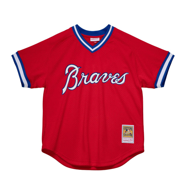 Mitchell & Ness Red MLB Atlanta Braves Dale Murphy 1980 Pullover Jersey