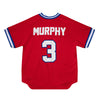 Mitchell & Ness Red MLB Atlanta Braves Dale Murphy 1980 Pullover Jersey