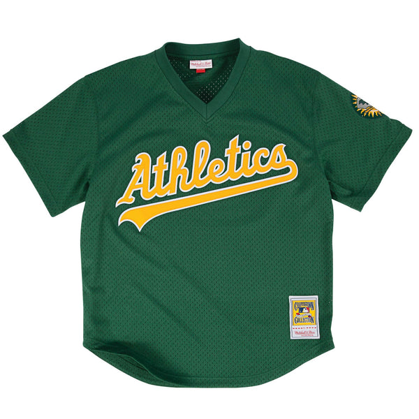 Mitchell & Ness Green MLB Oakland Athletics Rickey Henderson 1998 Mesh Jersey