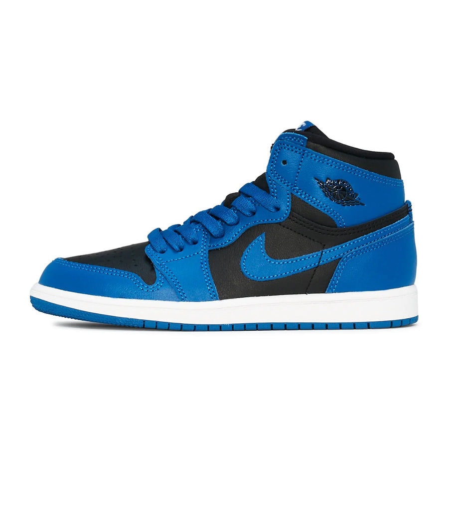 Little Kid's Jordan 1 Retro High OG Dk Marina Blue/Black-White (AQ2664 404)