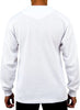 Men's Access Apparel Long Sleeve Thermal Crew Neck White