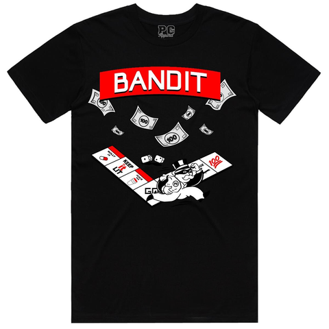 Planet of the Grapes Black/Red Bandit T-Shirt
