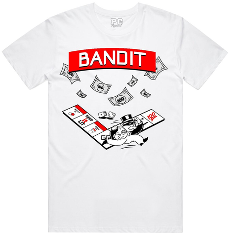 Planet of the Grapes White/Red Bandit T-Shirt