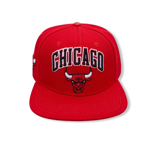 Men's Pro Standard Red Chicago Bulls Stacked Logo Snapback Hat - OSFA