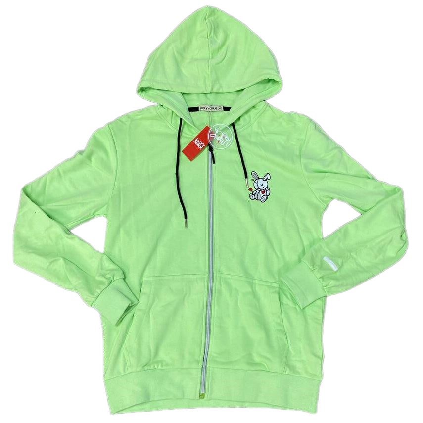 Men's BKYS Pastel Lime Lucky Charm Zip Up Hoodie – The Spot for