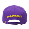 Pro Standard Purple NBA Los Angeles Lakers Wordmark And Logo Snapback - OSFA