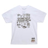 Men's Mitchell & Ness White NBA Toronto Raptors Doodle S/S T-Shirt