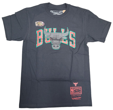 Mitchell & Ness Black NBA Chicago Bulls Neapolitan Spirit T-Shirt