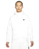 Men's Nike Sportswear White/Black Club Fleece Full-Zip Hoodie (BV2645 100)
