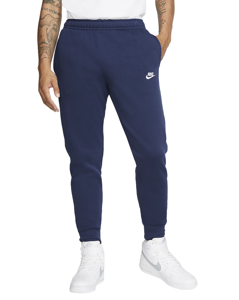 Men's Nike Midnight Navy/White Sportswear Club Fleece Joggers (BV2671 410)