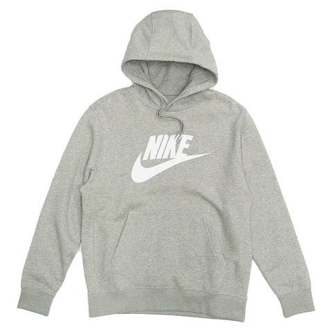 Men's Nike Sportswear Grey/White Fleece Graphic Pullover Hoodie (BV2973 063)