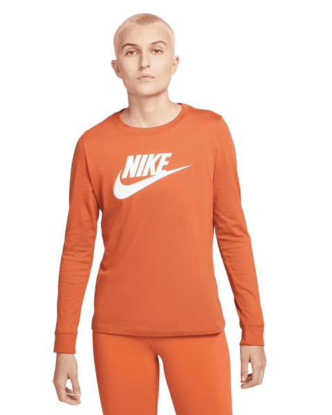 Women's Nike Sportswear Burnt Sunrise/White Long Sleeve T-Shirt