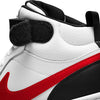Big Kid's Nike Court Borough Mid 2 White/Black-University Red (CD7782 110)
