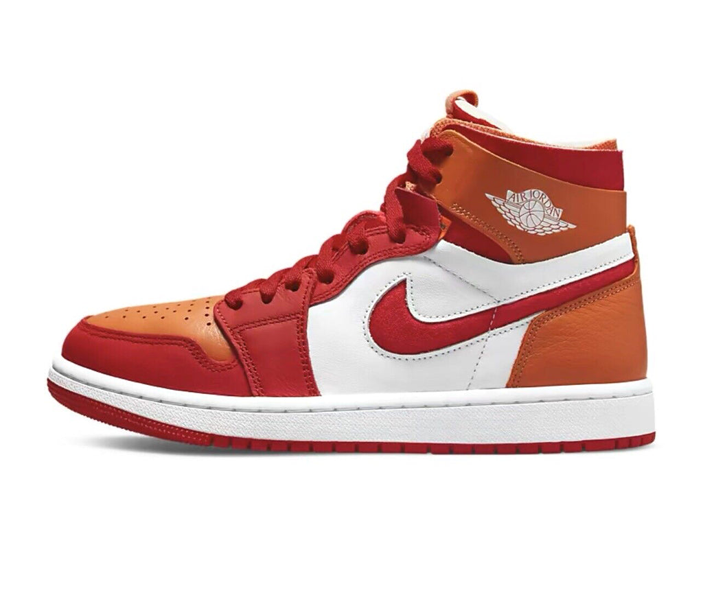 Women's Jordan 1 Zoom Air CMFT Fire Red/Fire Red-Hot Curry (CT0979 603)