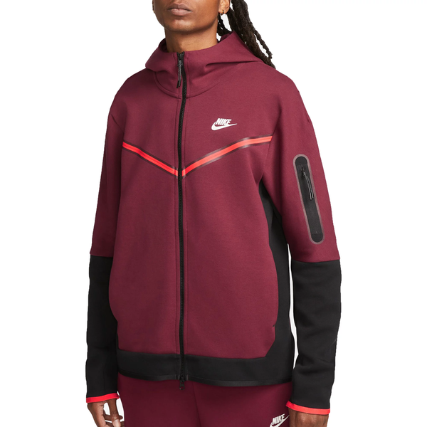 Men's Nike Sportswear Dark Beetroot Tech Fleece Full-Zip Hoodie (CU4489 639)