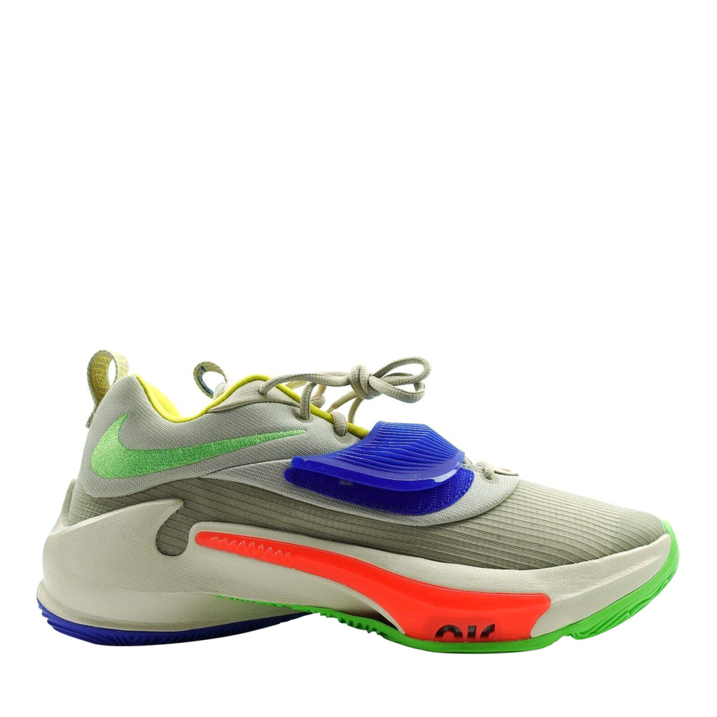 Men's Nike Zoom Freak 3 Lt Stone/Bright Crimson/Racer Bl-Grn Strike (DA0694 100)