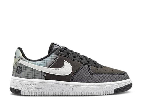 Little Kid's Nike Force 1 Crater Black/White-Volt (DH4087 001)