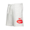 Men's Nike Heather Grey Swoosh League Shorts