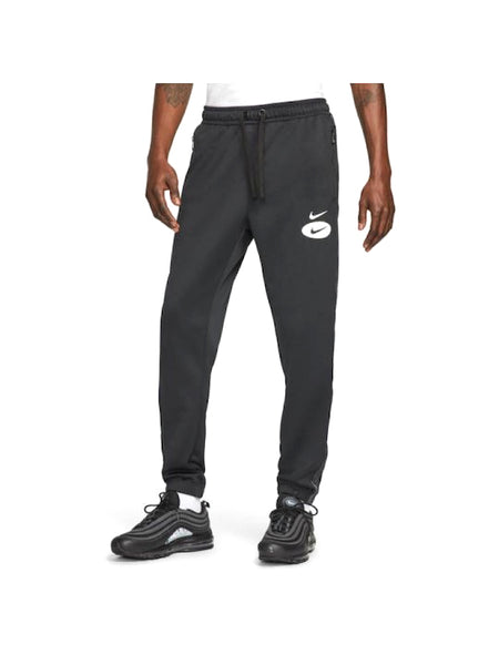 Men's Nike Black Sportswear Swoosh League Logo Track Pants (DM5477 010)