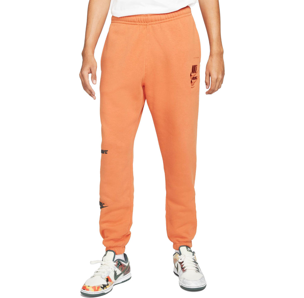 Men's Nike Hot Curry/Habanero Sportswear Essentials Fleece Pants (DM6871 808)