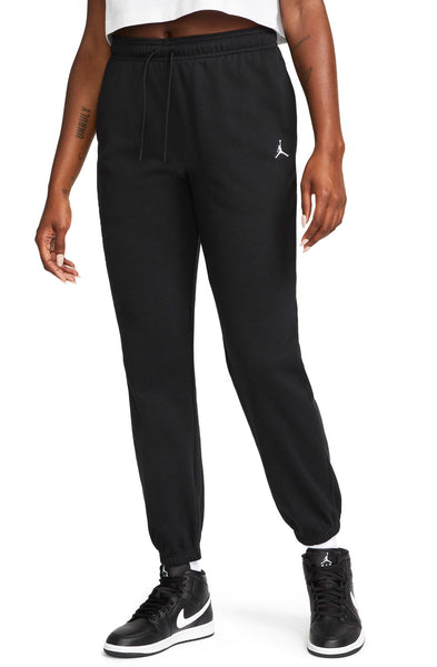 NK Fleece Slim Fit Without Pockets Jogger Trouser For Ladies-Black-SP5 -  BrandsEgo