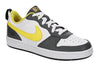 Big Kid's Nike Court Borough Low 2 SE White/Yellow Strike-Iron Grey (DO6688 100)