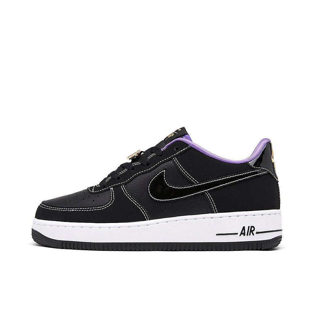 Big Kid's Nike Air Force 1 LV8 Black/Black-Iron Grey-White (DQ0300 001)