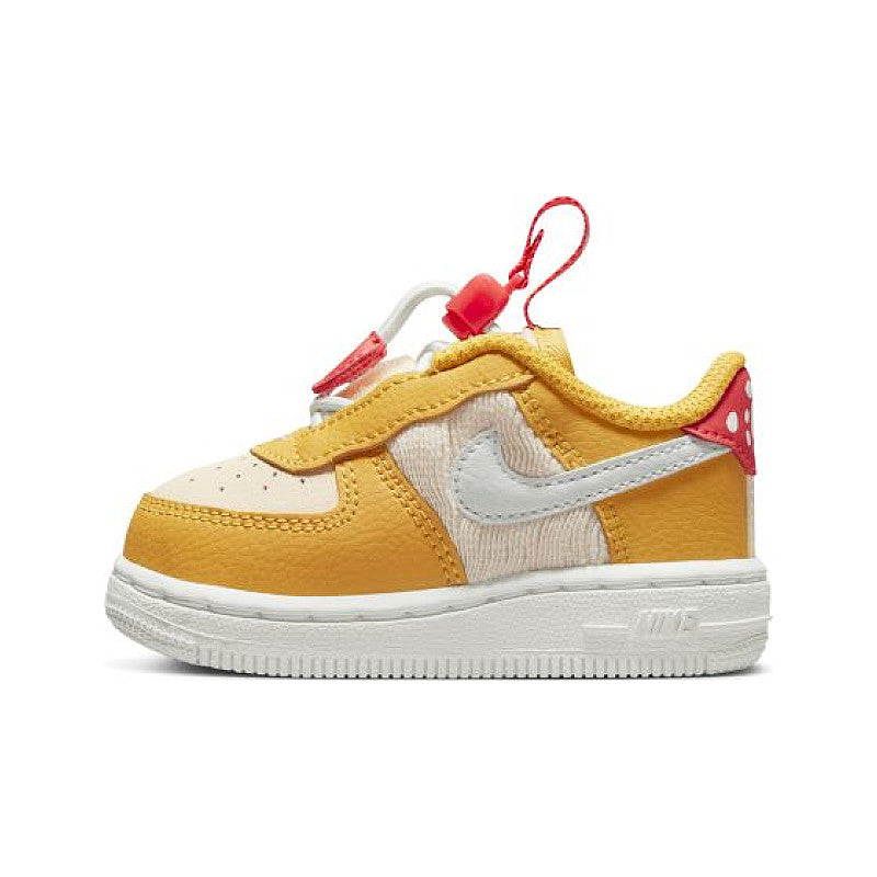 Toddler's Nike Force 1 Toggle SE Yellow Ochre/Summit White (DQ0366 700)