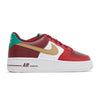 Big Kid's Nike Air Force 1 Team Red/Metallic Gold-Gym Red (DQ4709 600)
