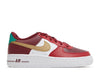 Big Kid's Nike Air Force 1 Team Red/Metallic Gold-Gym Red (DQ4709 600)