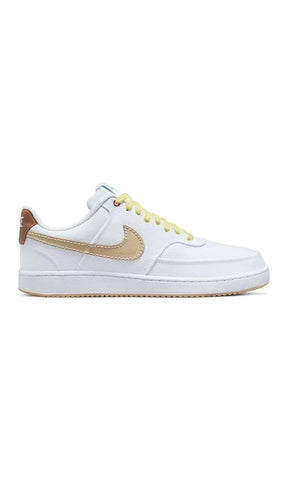 Men's Nike Court Vision Low Canvas White/Mineral Clay-Sesame (DV0736 100)