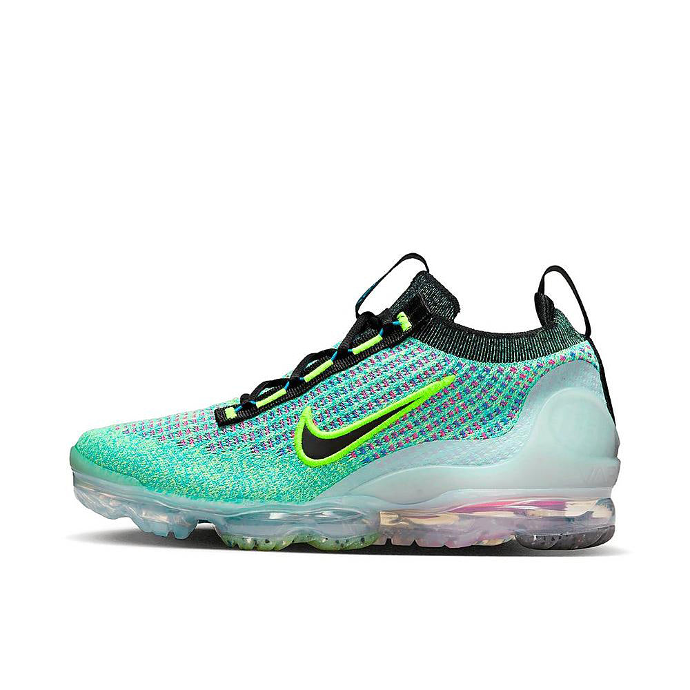 Big Kid's Nike Air Vapormax 2021 FK NN Volt/Black-Photo Blue (DX3367 700)