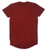 R.S. 1NE Marsala Elegens Maze Quilt Elongated T-Shirt