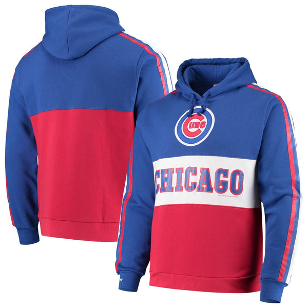Men's Mitchell and Ness Royal MLB Chicago Cubs Leading Scorer Fleece Hoodie