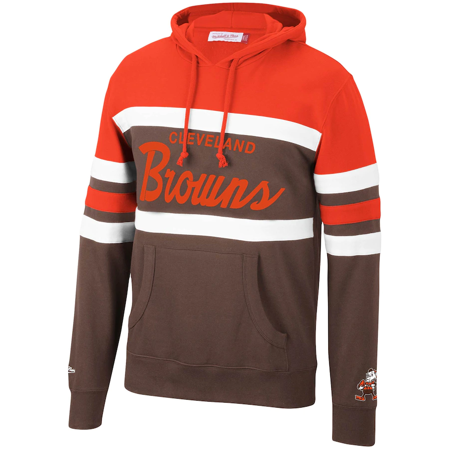 Men's Mitchell & Ness Org/Brwn NFL Cleveland Brown Head Coach Hoodie – The  Spot for Fits & Kicks