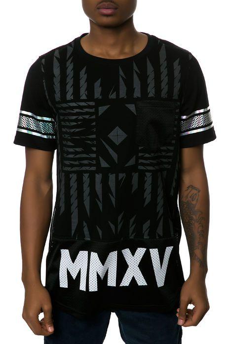 Men's Square Zero Black SQZ Jersey Droptail T-Shirt