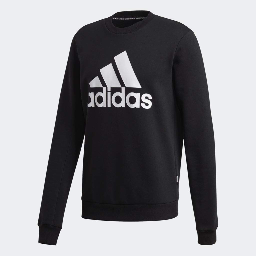Men's Adidas Black Badge of Sport Fleece Crew Sweatshirt